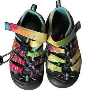 Keen Newport H2 Rainbow‎ Tie Dye Shoes Toddler Size 9 Waterproof